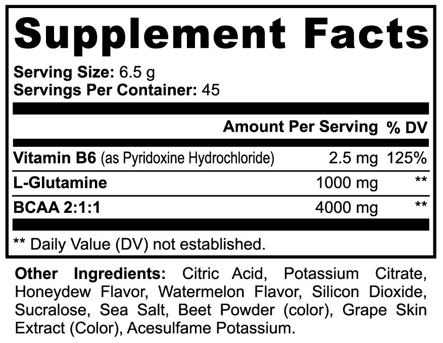 BCAA Post Workout Powder
