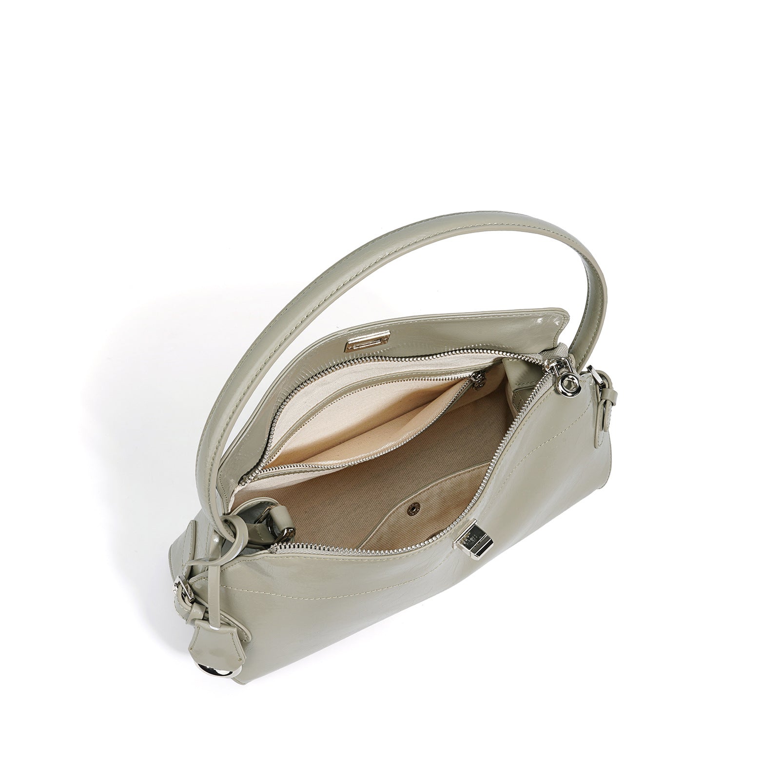 Premium Leather Crossbody Bag for Women - Minimalist Shoulder Bag with Adjustable Strap
