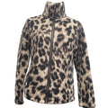Members Mark Womens Small Polyester Leopard Long Sleeve Full Zip Sherpa Jacket