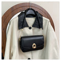 Women's Retro Minimalist Crossbody Bag - PU Leather Small Square Shoulder Bag