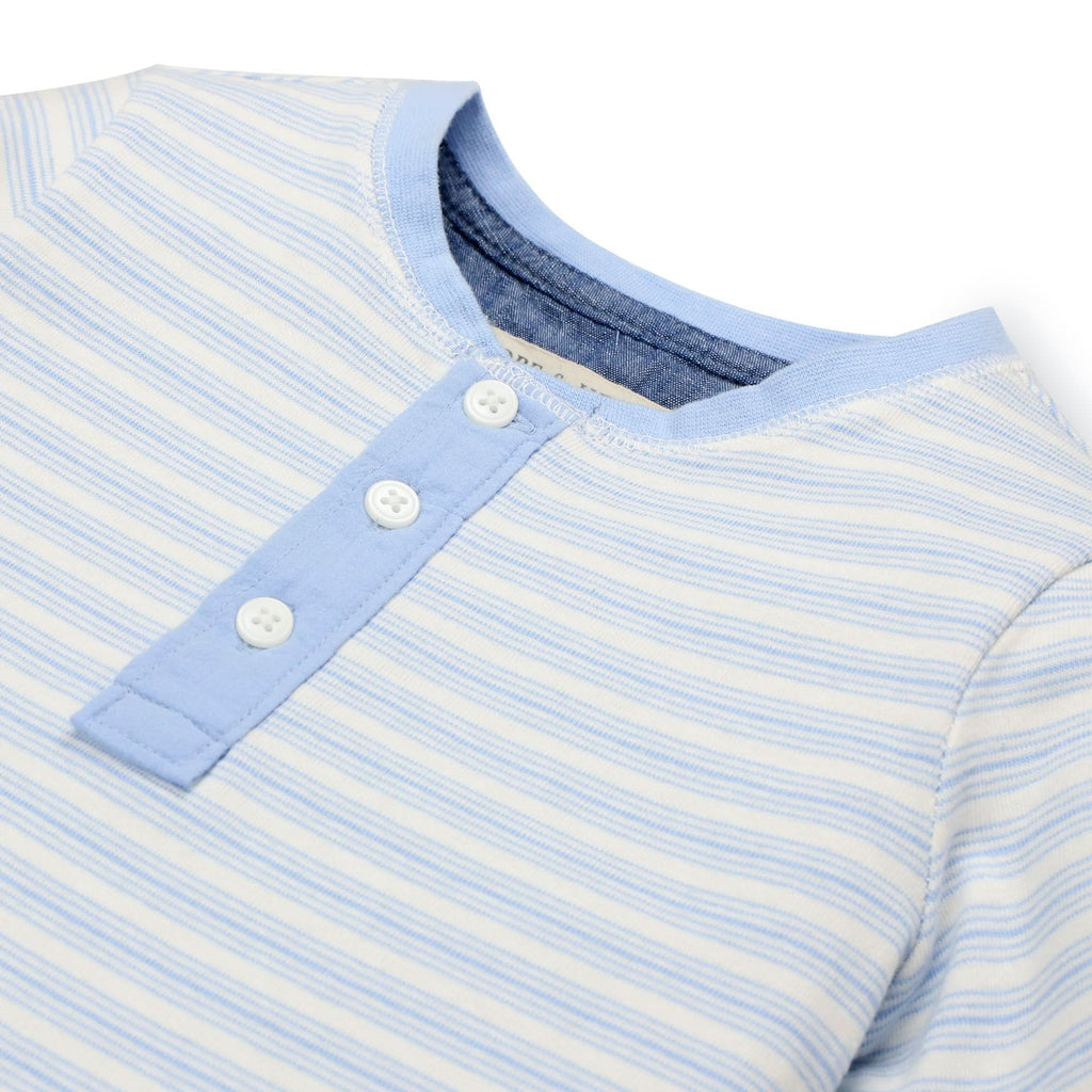 Short Sleeve Henley Tee