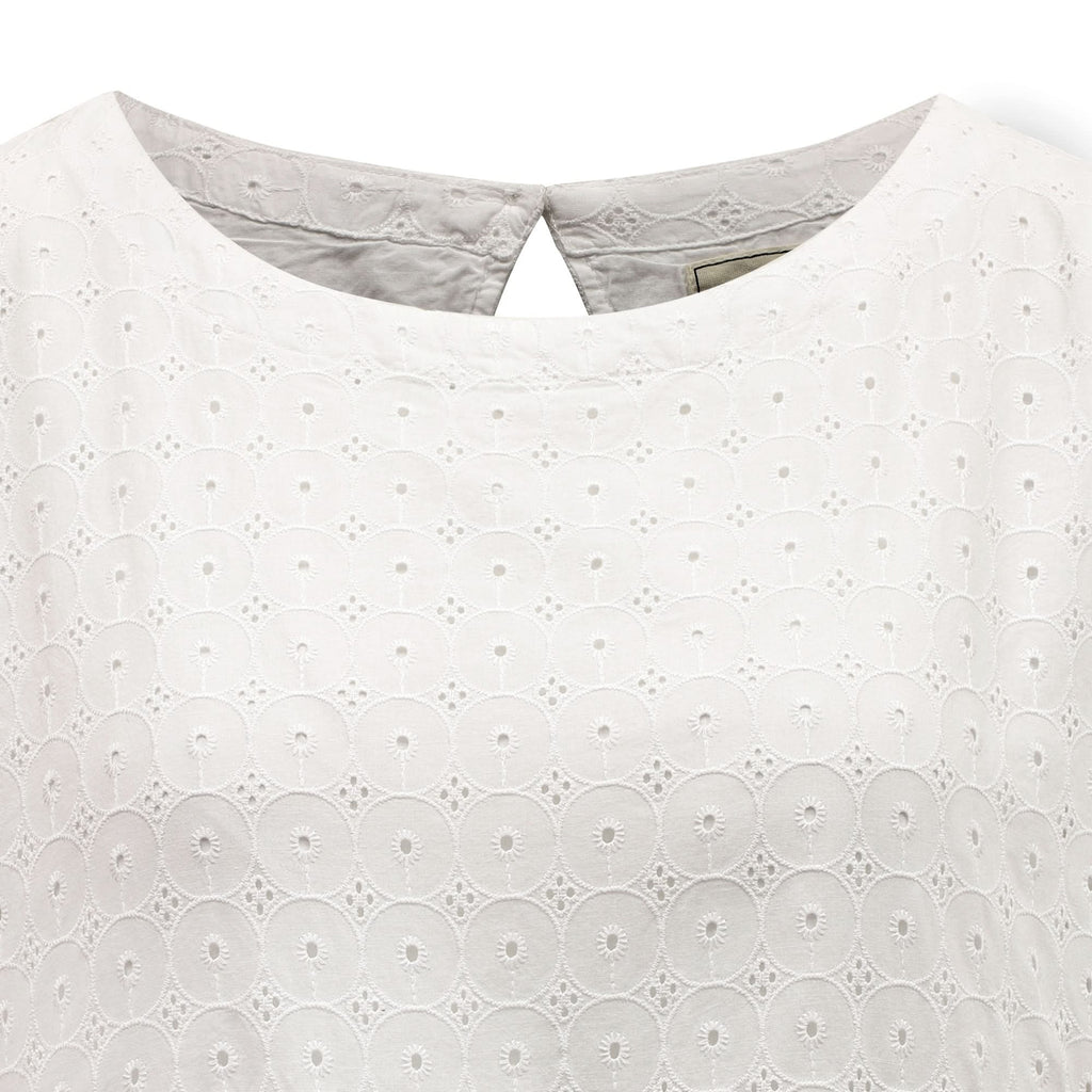Organic Tiered Eyelet Dress