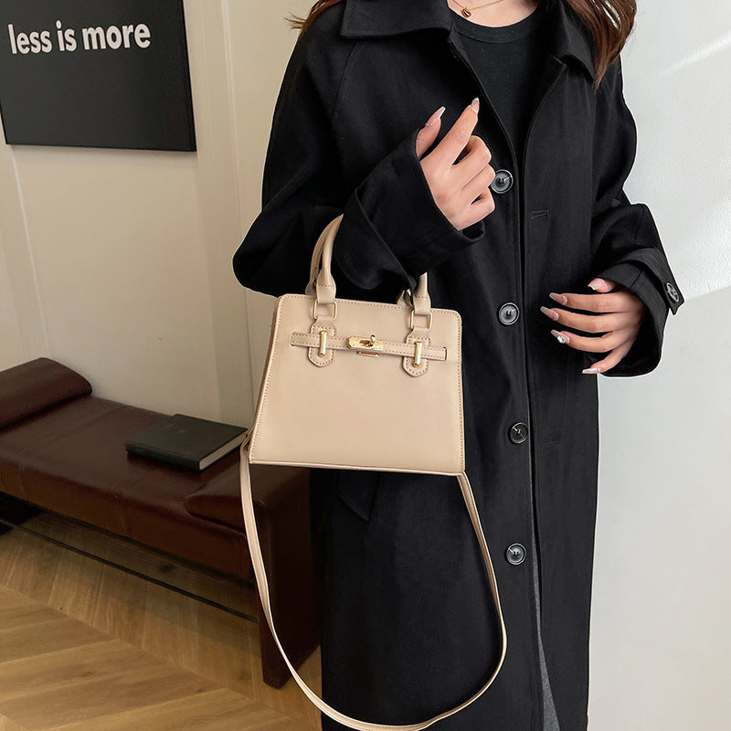 Minimalist Quilted Crossbody Bag - Soft PU Leather with Adjustable Strap