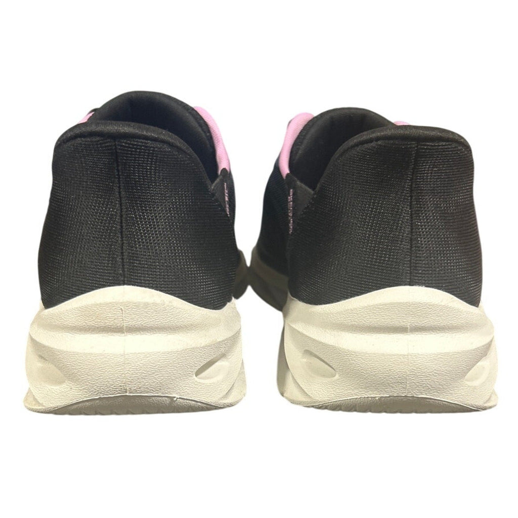 Skechers Womens Size 7.5 Black Pink Mesh Hands Free Swift Fit Shoes w Box