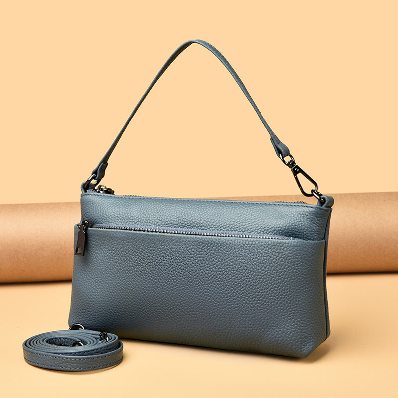 Women's Genuine Leather Shoulder Crossbody Bag – Soft Structured Handbag