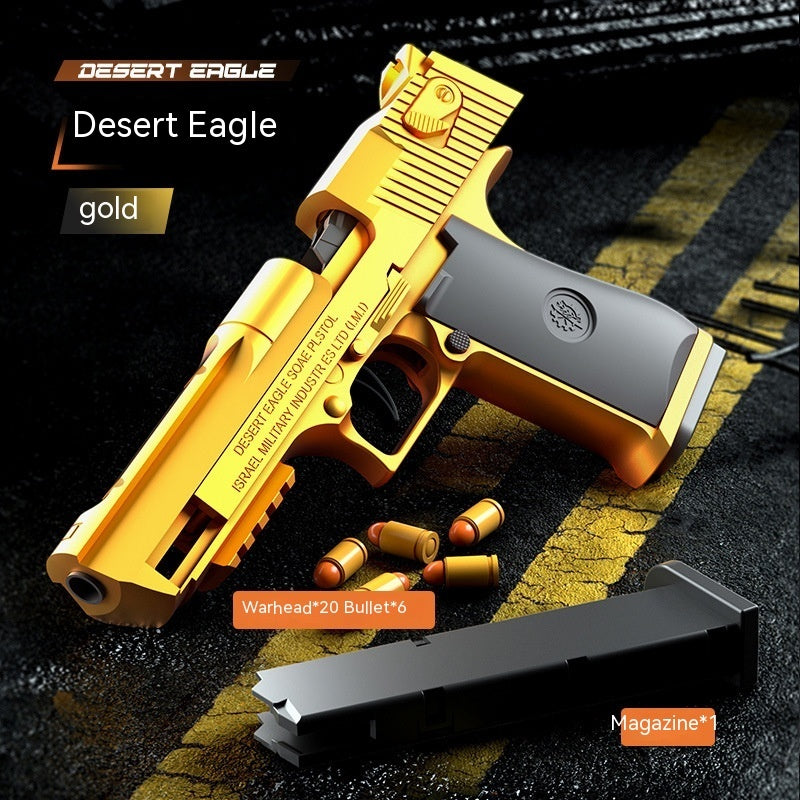 Radish Gun Toy Children's Desert Pistol Model Continuous Hair Throwing Shell Boy Toy