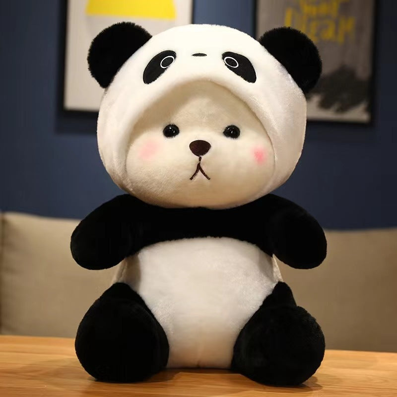 Little Bear Doll Cute Bear Wearing A Hat Doll Transformation Plush Toy