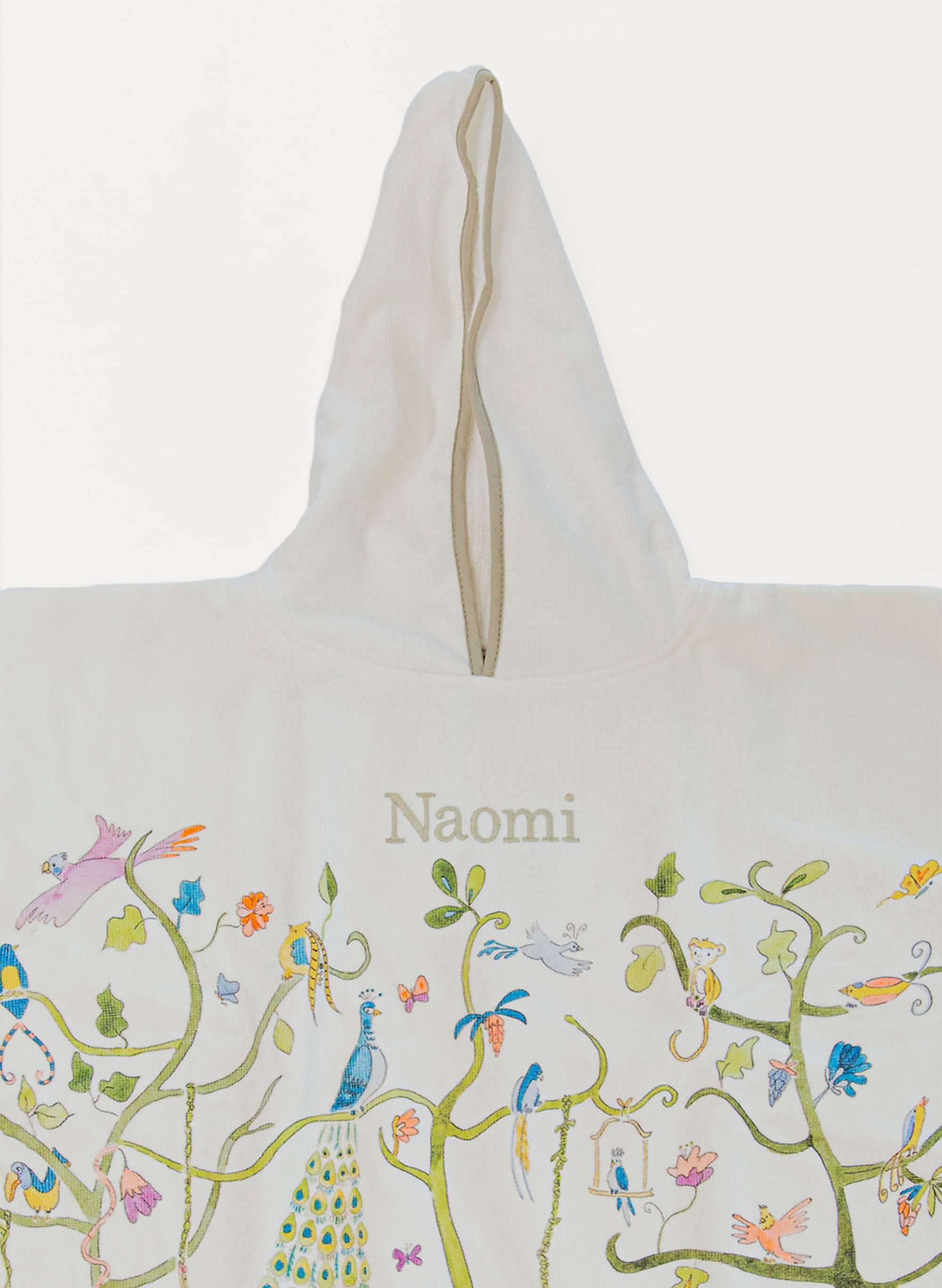 Swim Poncho - Tropical Chinoiserie