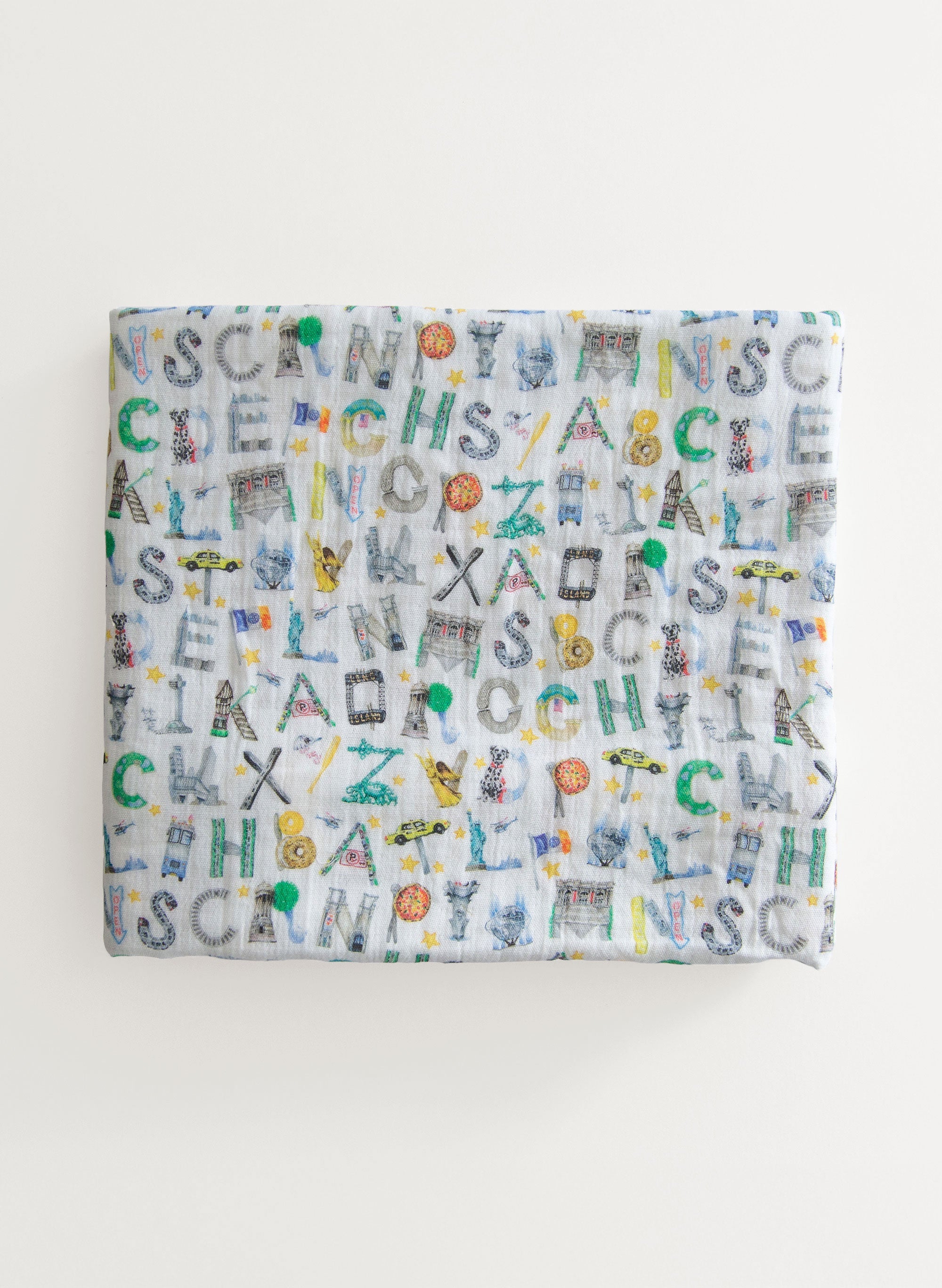 Shawl Blanket - NYC Alphabet Soup