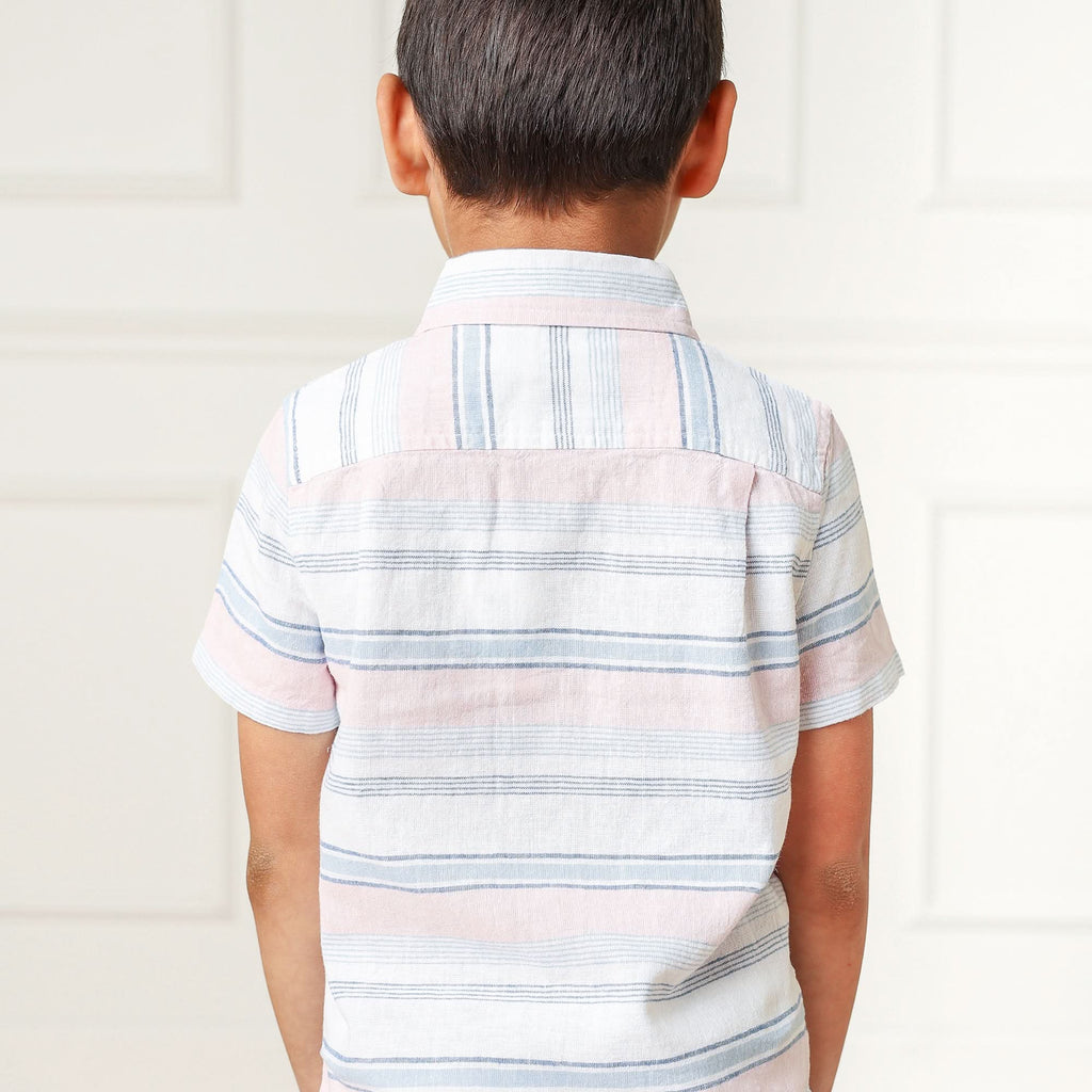 Linen Short Sleeve Button Down Shirt