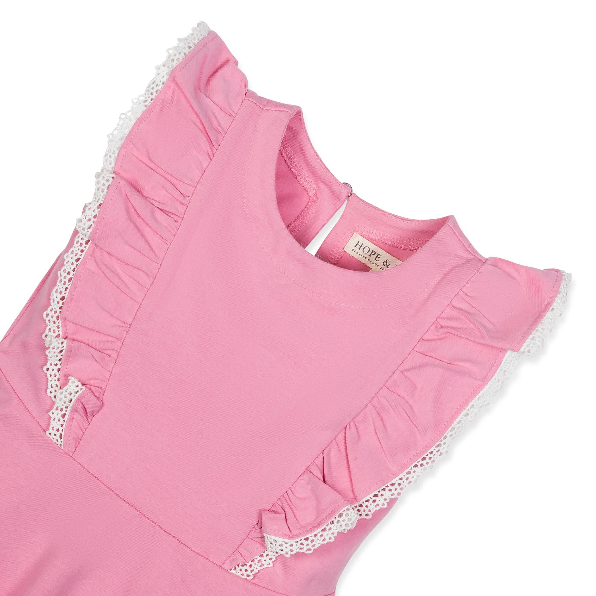 Sleeveless Organic Knit Pinafore Dress
