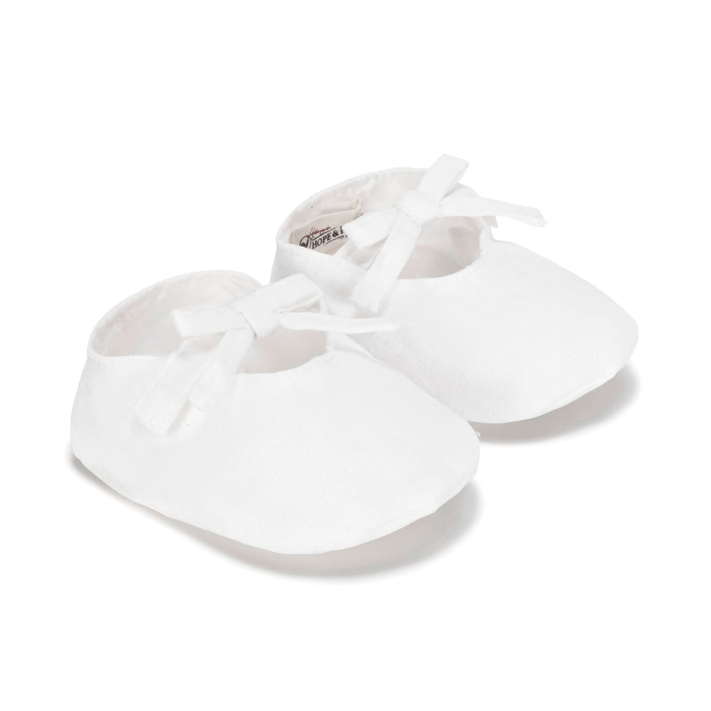Linen Bow Soft Shoe