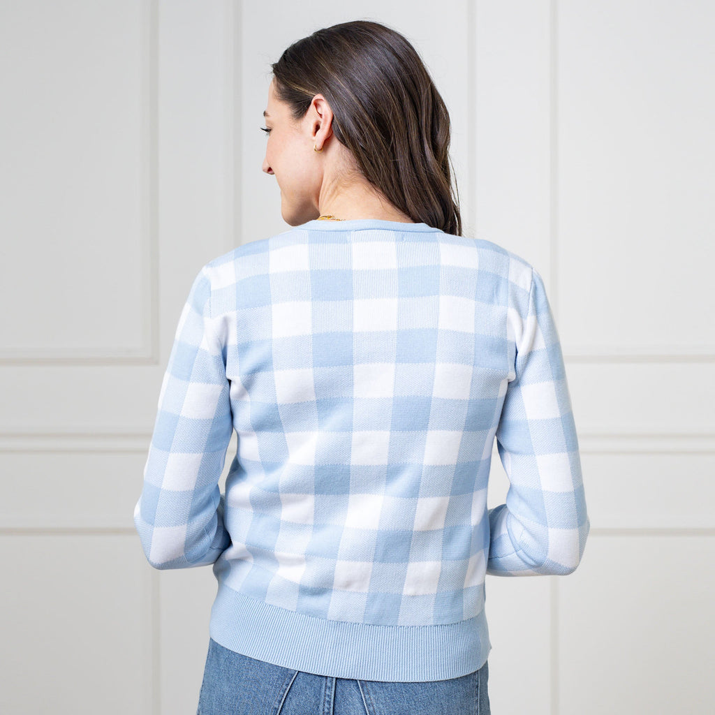 Organic Intarsia Sweater Cardigan