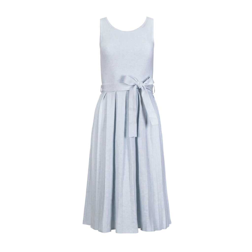 Organic Pleated Sweater Knit Dress