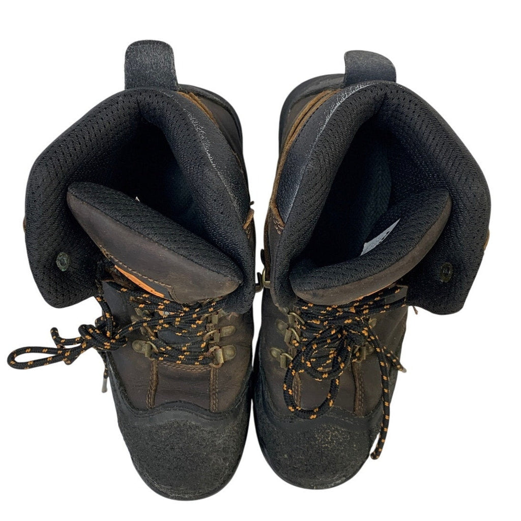 Ningo Mens Size 8.5 Brown Work Boots Lace Up Steel Toe Water Resistant Shoes