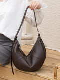 Women's Genuine Leather Oval Crossbody Bag | First-Layer Cowhide Shoulder Bag