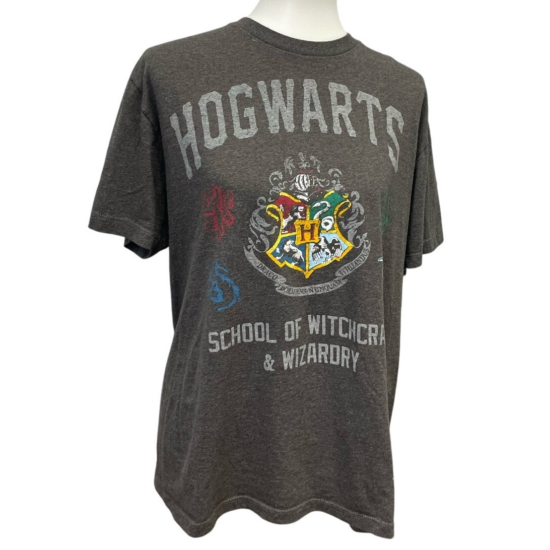 Harry Potter Hogwarts Mens Large Cotton Blend Short Sleeve Crew Neck Tee Shirt