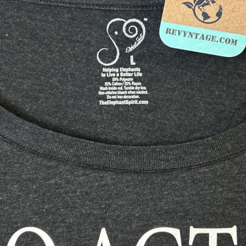 New Handprinted Womens Large No Act Of Kindness Is Ever Wasted Long Sleeve Tee