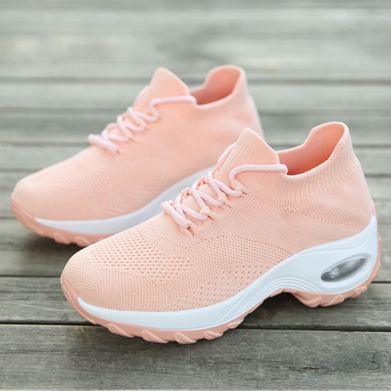 Flying Knit Platform Sneakers