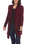 Karen Kane Womens Drape Front Cardigan Sweater