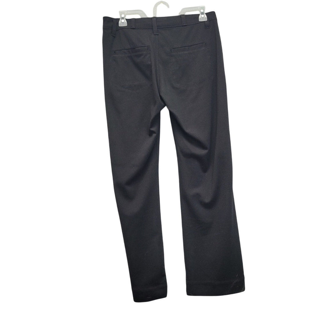 Rock 47 Womens 28X34 Black PolyRayon Spandex Wide Leg Flat Front Hemmed Pants