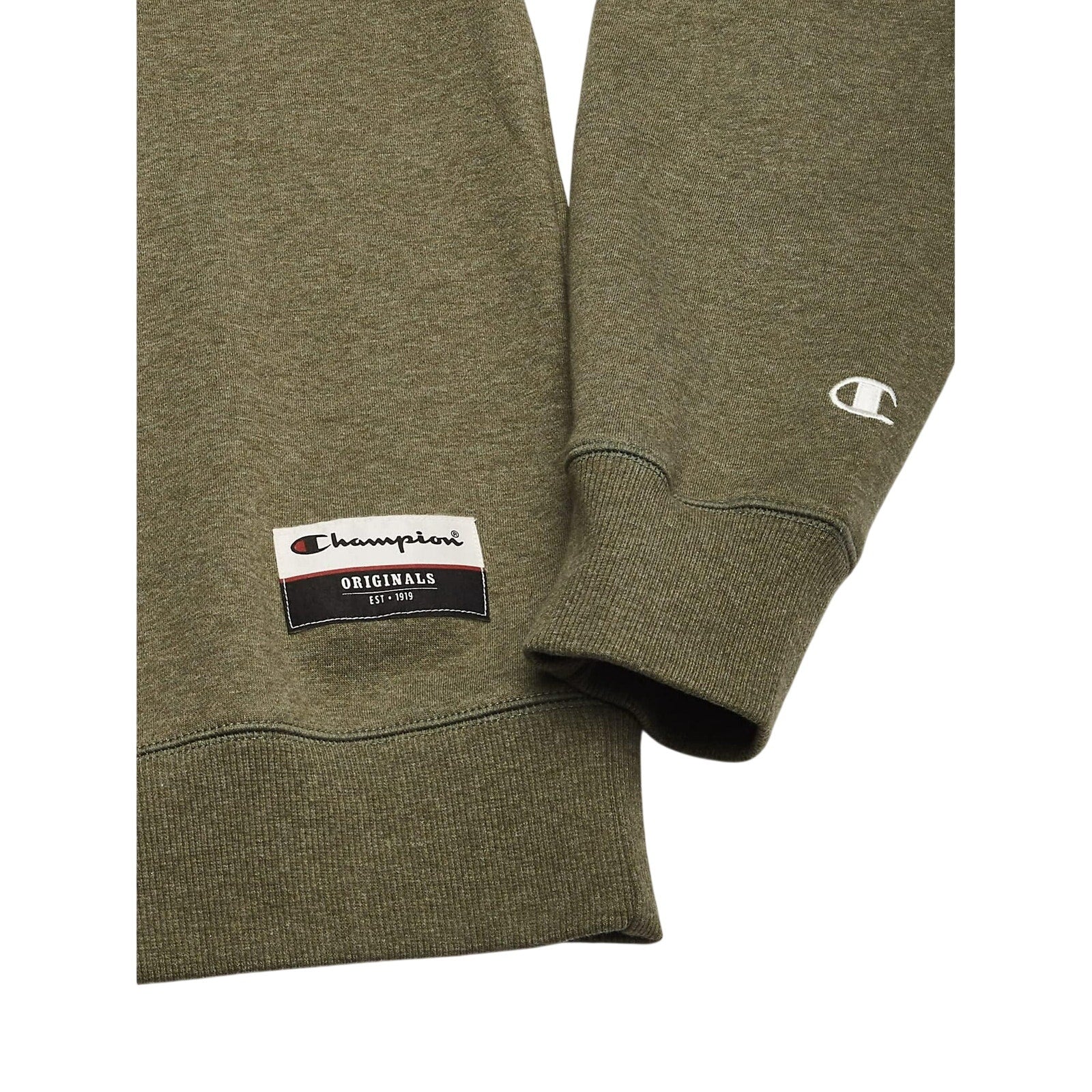 New Champion Unisex Large Green Pullover Sweatshirt w Bonus Plaid Flannel Hoodie
