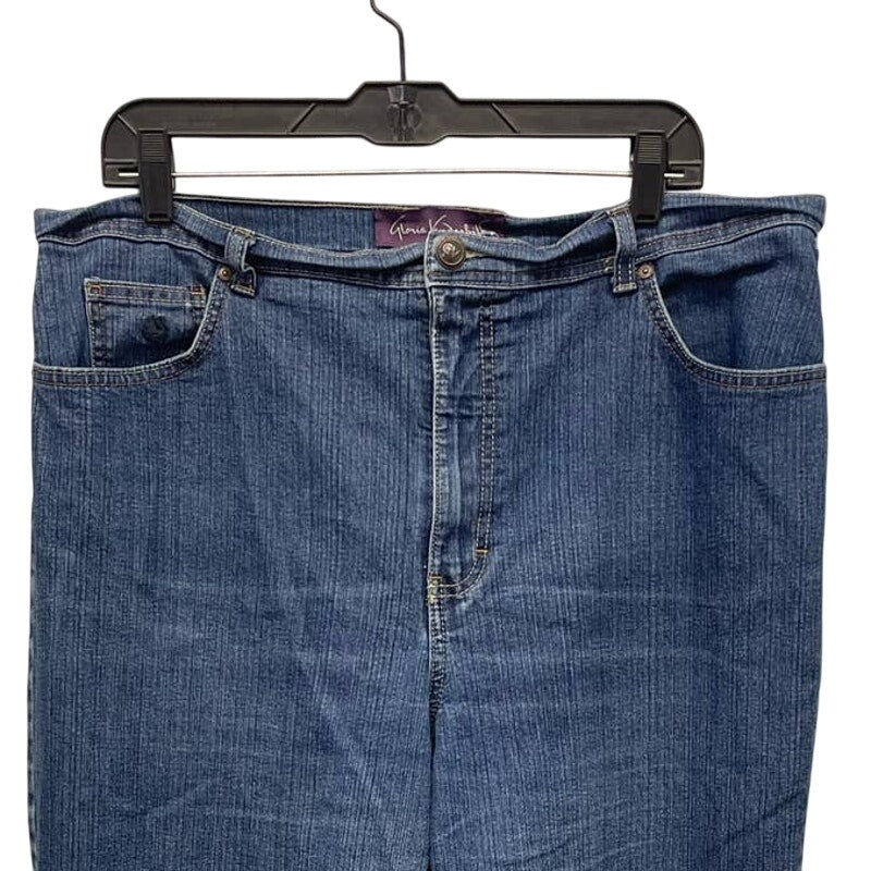 Gloria Vanderbilt 18 Long Stretch Cotton Tapered Leg Denim Blue Jeans 32 Inseam