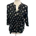 Old Navy Womens Small Long Sleeve Polka Dot Lightweight 100% Rayon Blouse Shirt