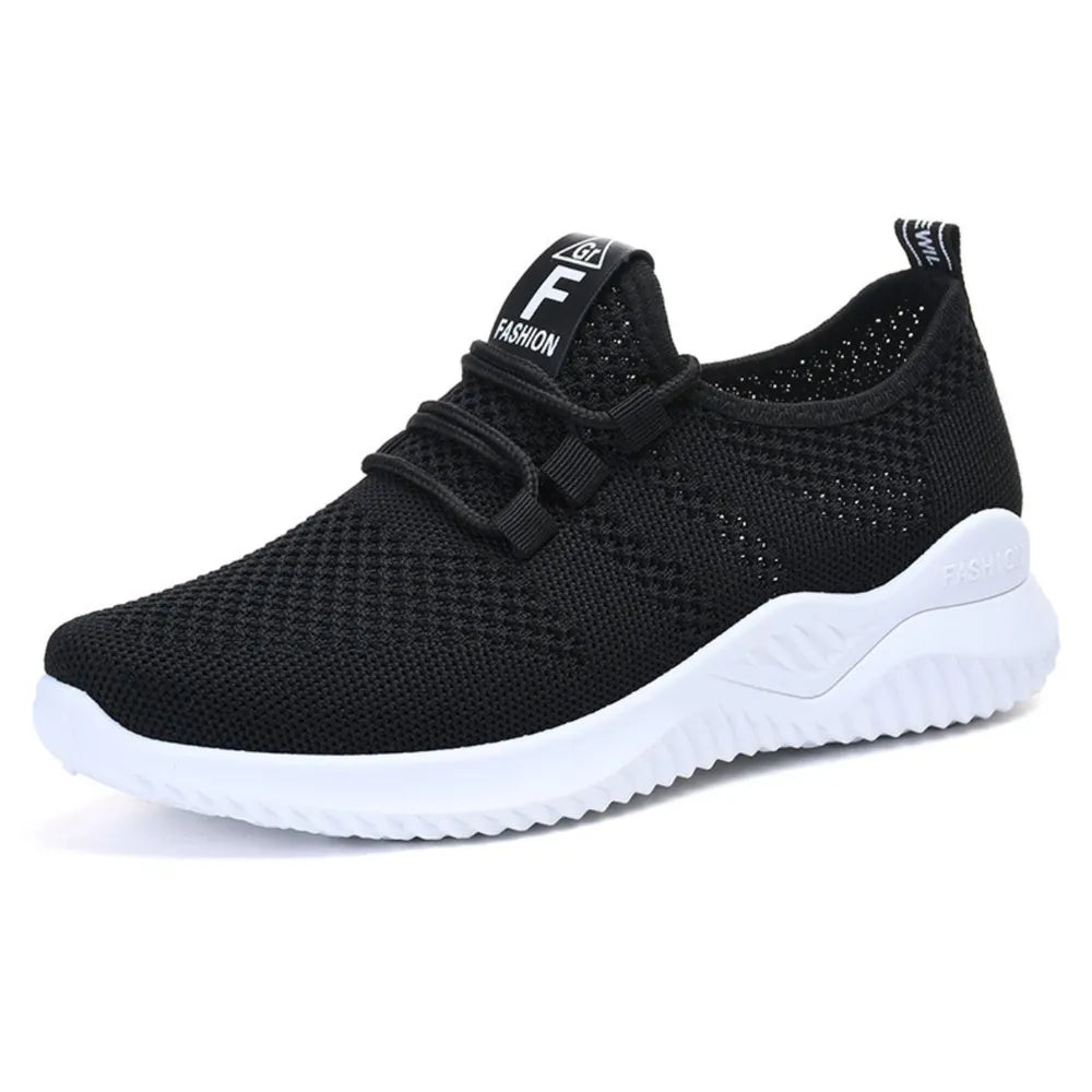 Breathable Mesh Lace Up Athletic