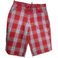 GB Design Lab Mens Size 38 100% Polyester Plaid Drawstring Waist Bermuda Shorts