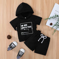 Ins Popular Children's Clothing Fashion Letters Printing Suit