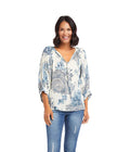 Karen Kane Womens Blouson Sleeve Top, Size Small