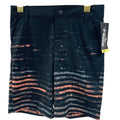 NWT New Art Class Boys Size 4 Black Orange Striped Lined UPF 50+ Swimming Trunks