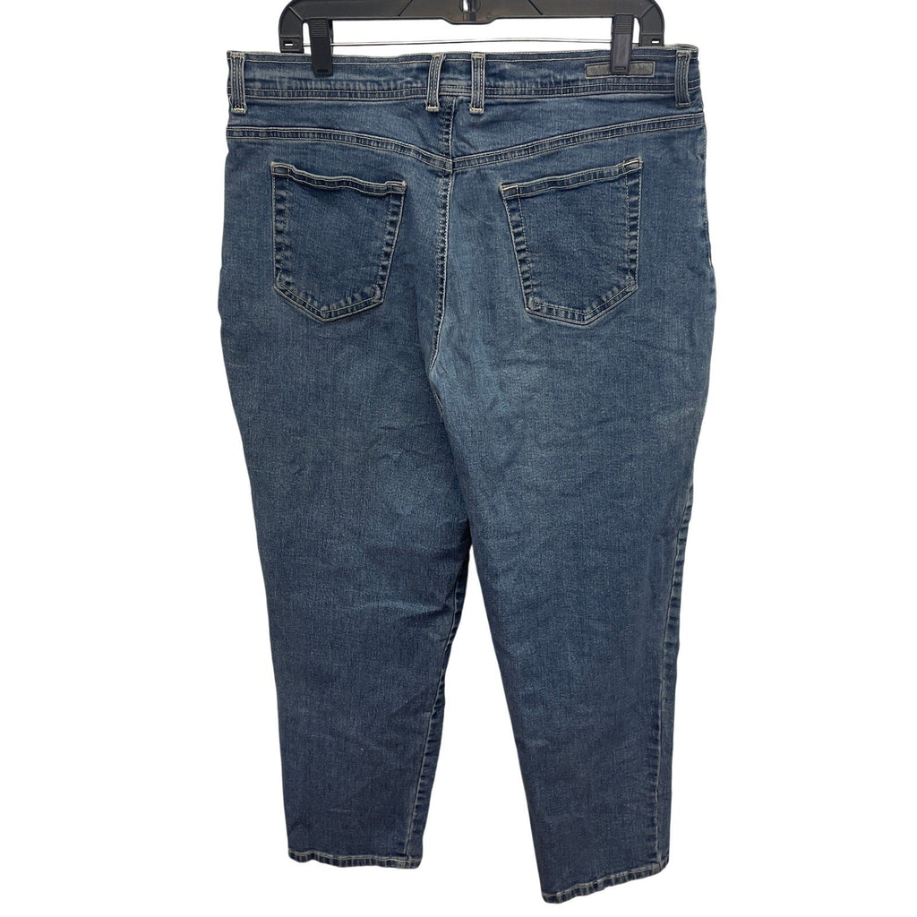 Gloria Vanderbilt Plus Size 18 Short Stretch Cotton Blend Denim Blue Jeans