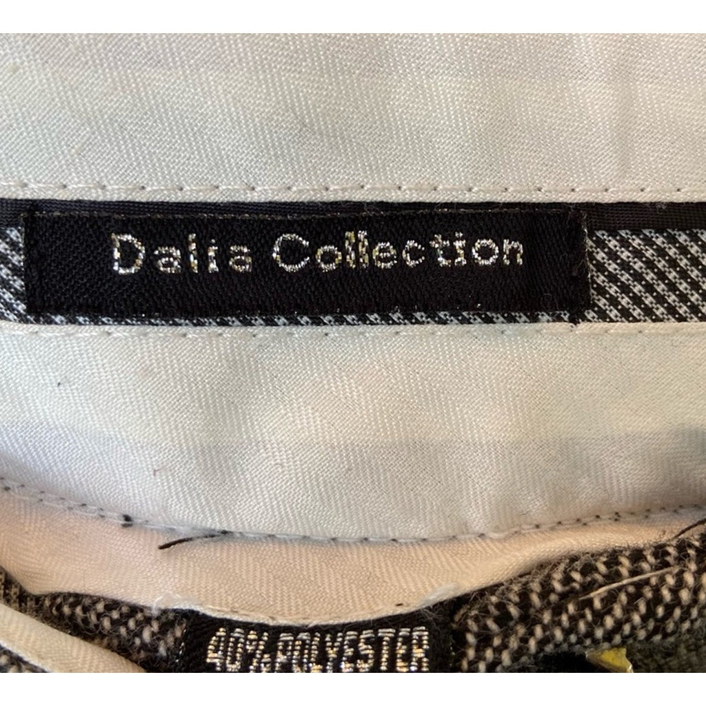 Dalia Collection Womens Size 8 Gray Wool Blend Lined Hemmed Trouser Pants