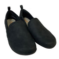 JSport Womens Size 8 Black Faux Leather Lisa Slide On Lined Memory Foam Shoes