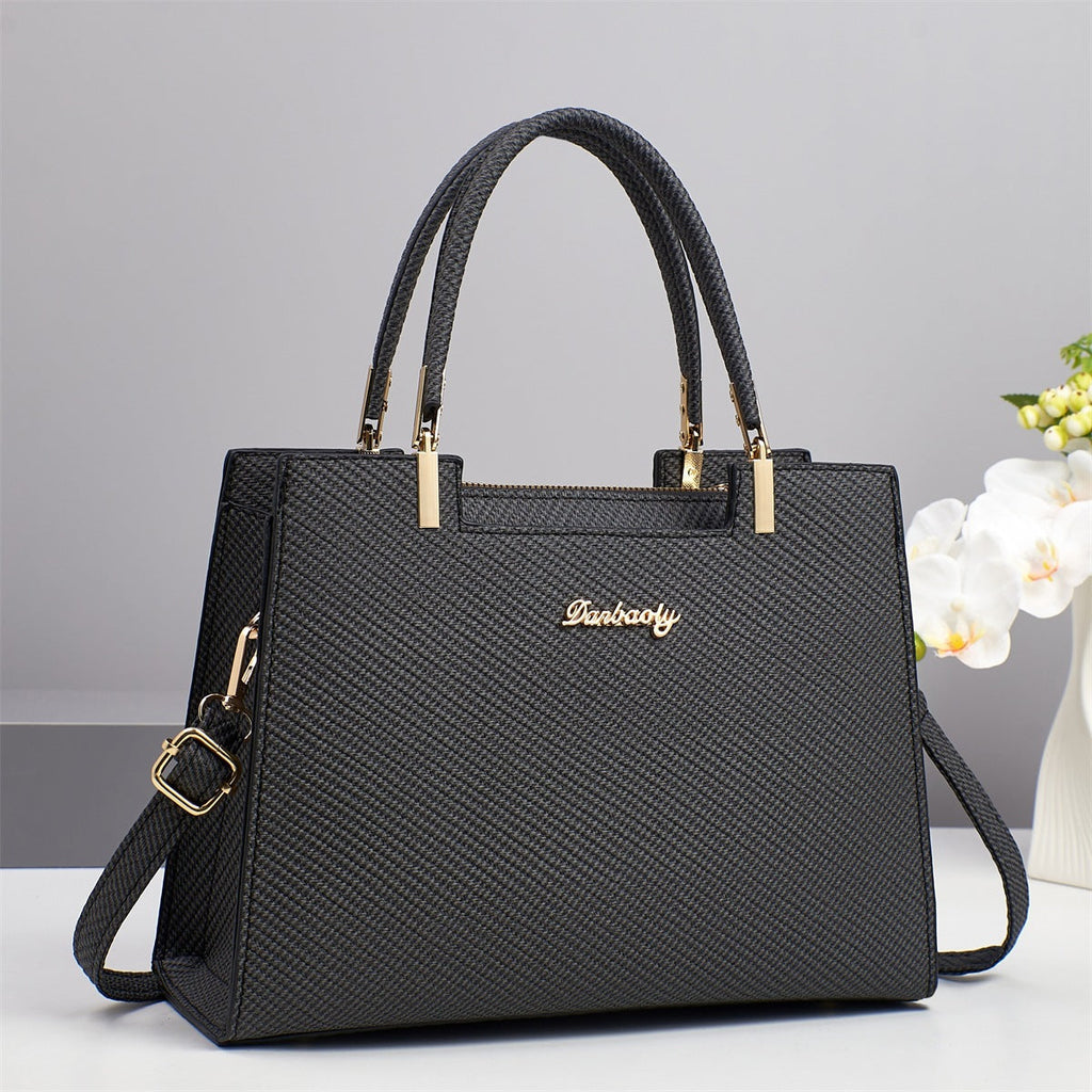 High-Capacity PU Leather Tote Bag