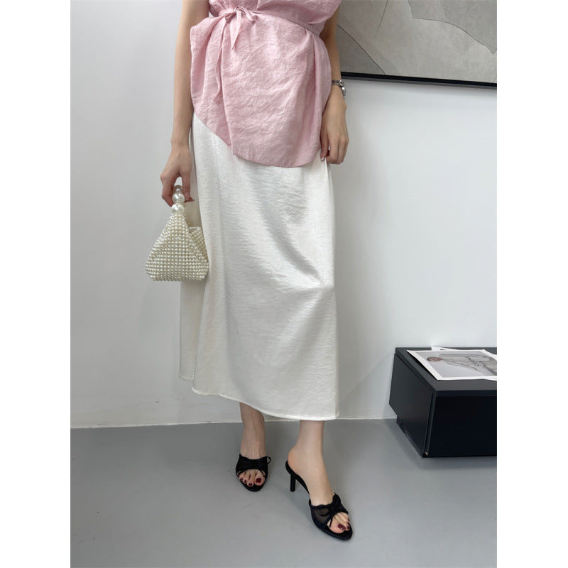 Women's Bow-Tie Mesh High-Heel Slide Sandals - Open-Toe Fashion Heels