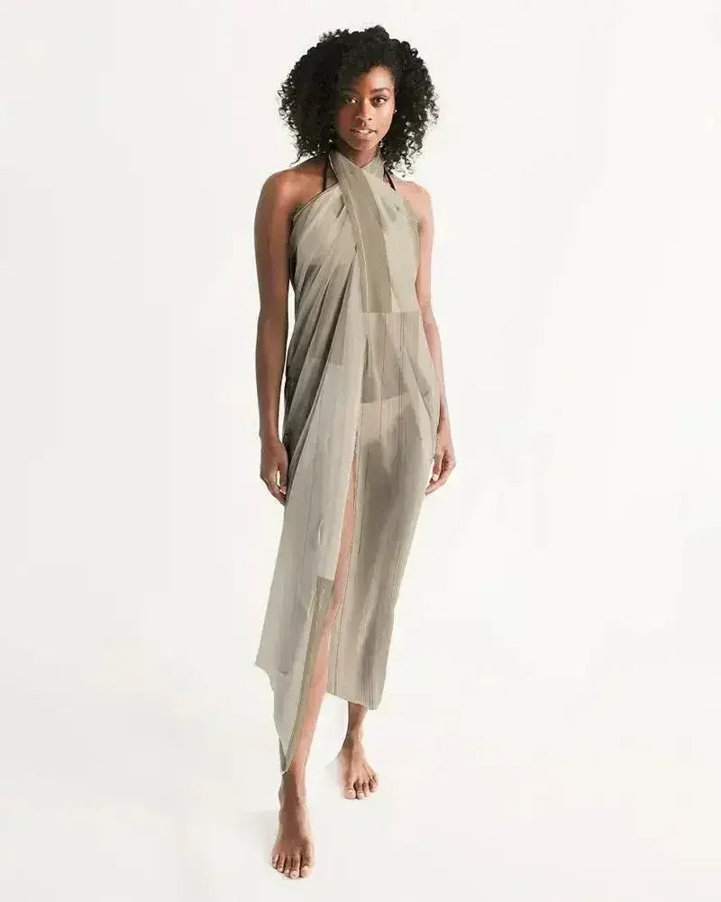 Sheer Beige Swimsuit Cover Up