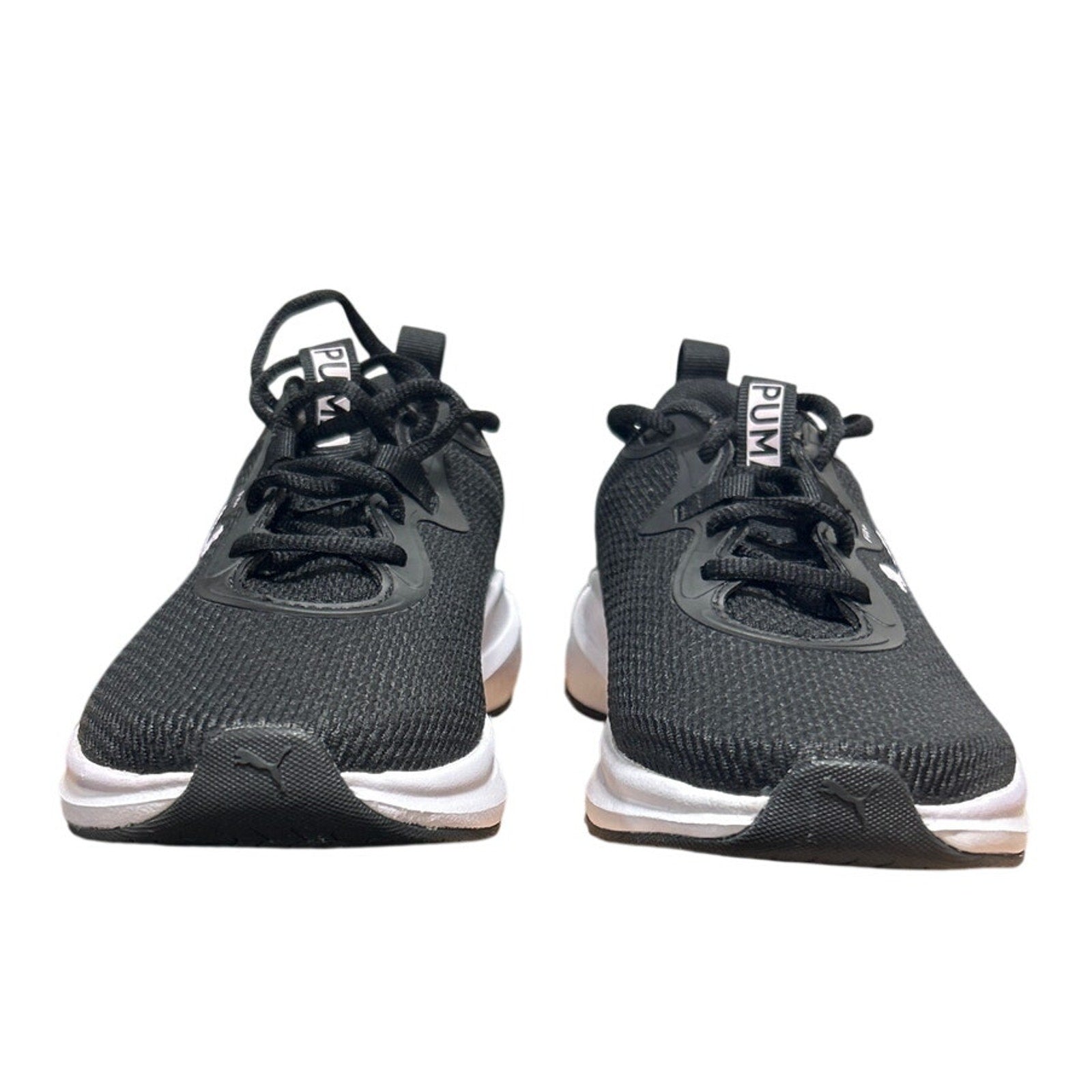 New In Box Puma Womens Size 8.5 Black White Lace Up Skyrocket Athletic Shoes