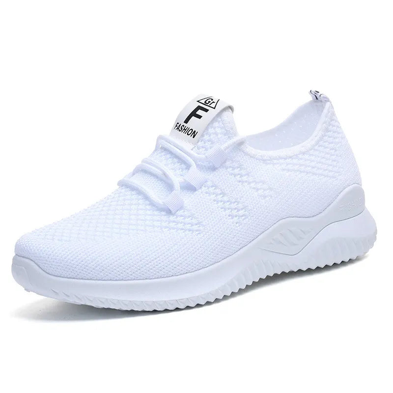Breathable Mesh Lace Up Athletic