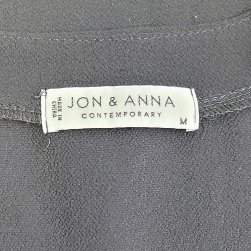Jon & Anna Contemporary Womens Medium Sleeveless V Neck Lightweight Blouse