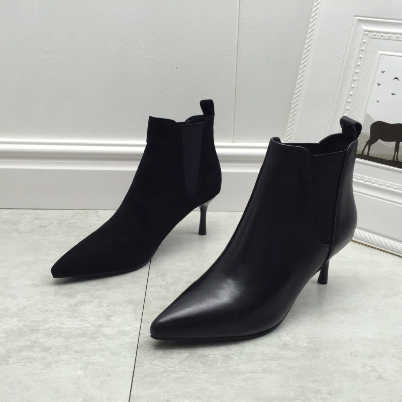 Women's Stiletto High Boots | Soft Microfiber Pointed-Toe Lined Boots