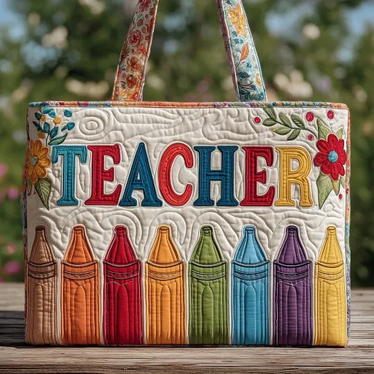 Women's Trendy Printed Tote & Shoulder Bag - Canvas Lined Oxford Cloth