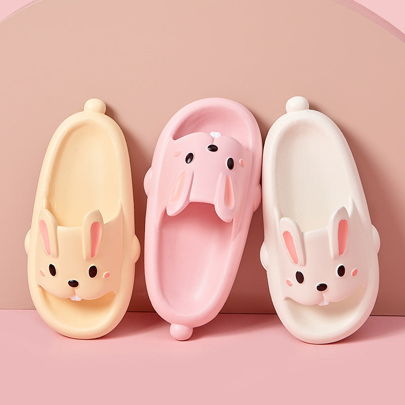 Kids & Women's Cute Rabbit Slippers | Breathable Non-Slip EVA Flip-Flops