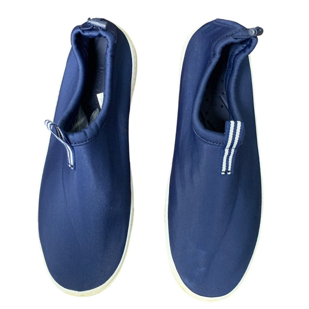 Lands' End Mens Size 12 Navy Blue Slip On Quick Dry Neoprene Aqua Water Shoes