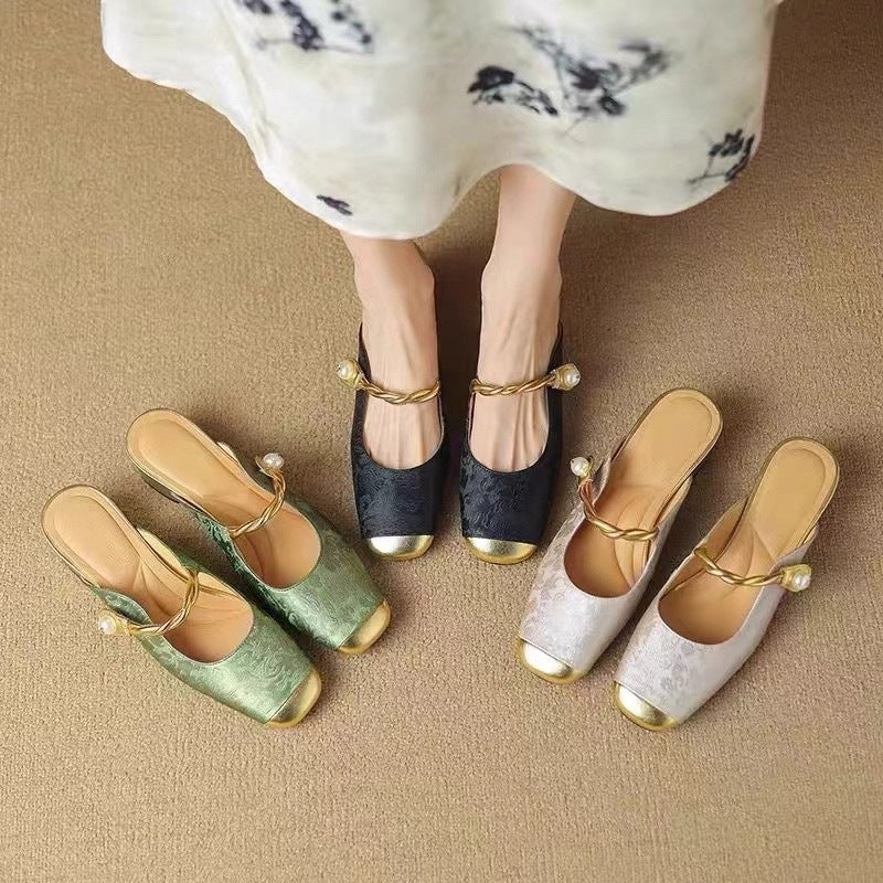 Closed Toe Half Slippers