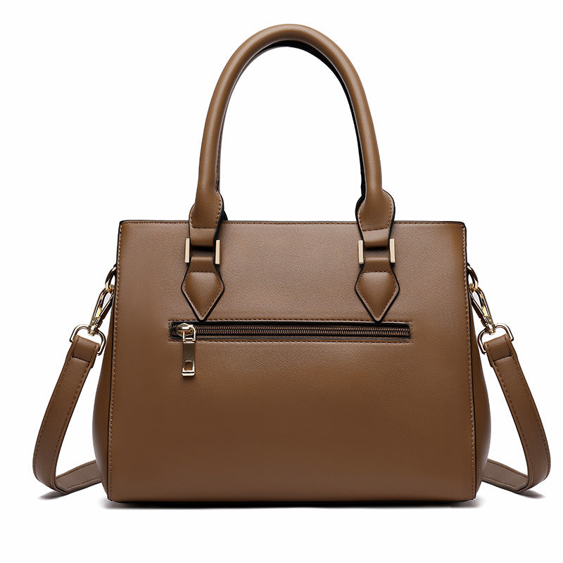 Women's Soft Leather Large Capacity Crossbody Shoulder Bag - PU Leather Commuter Handbag with Multiple Compartments