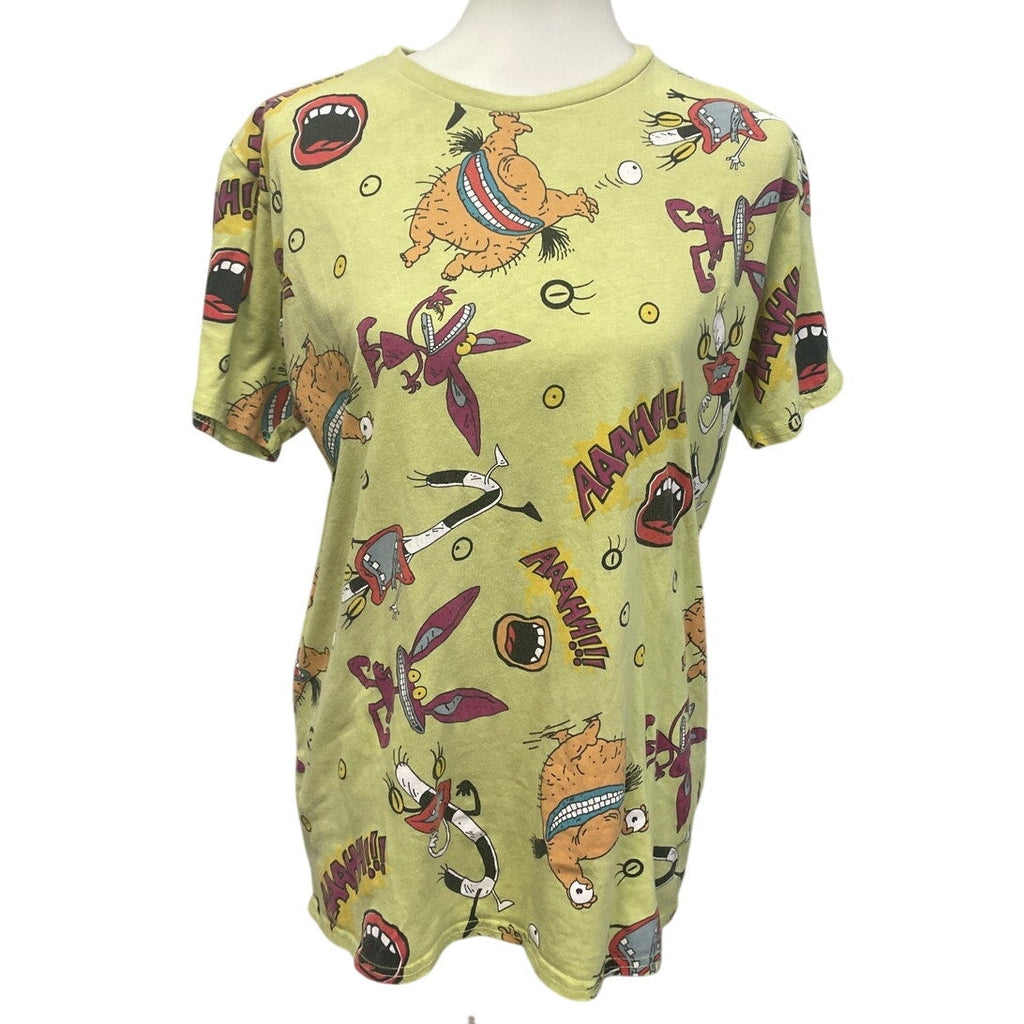 Nickelodeon Mens Large PolyCotton Monsters Short Sleeve Crew Neck Tee Shirt