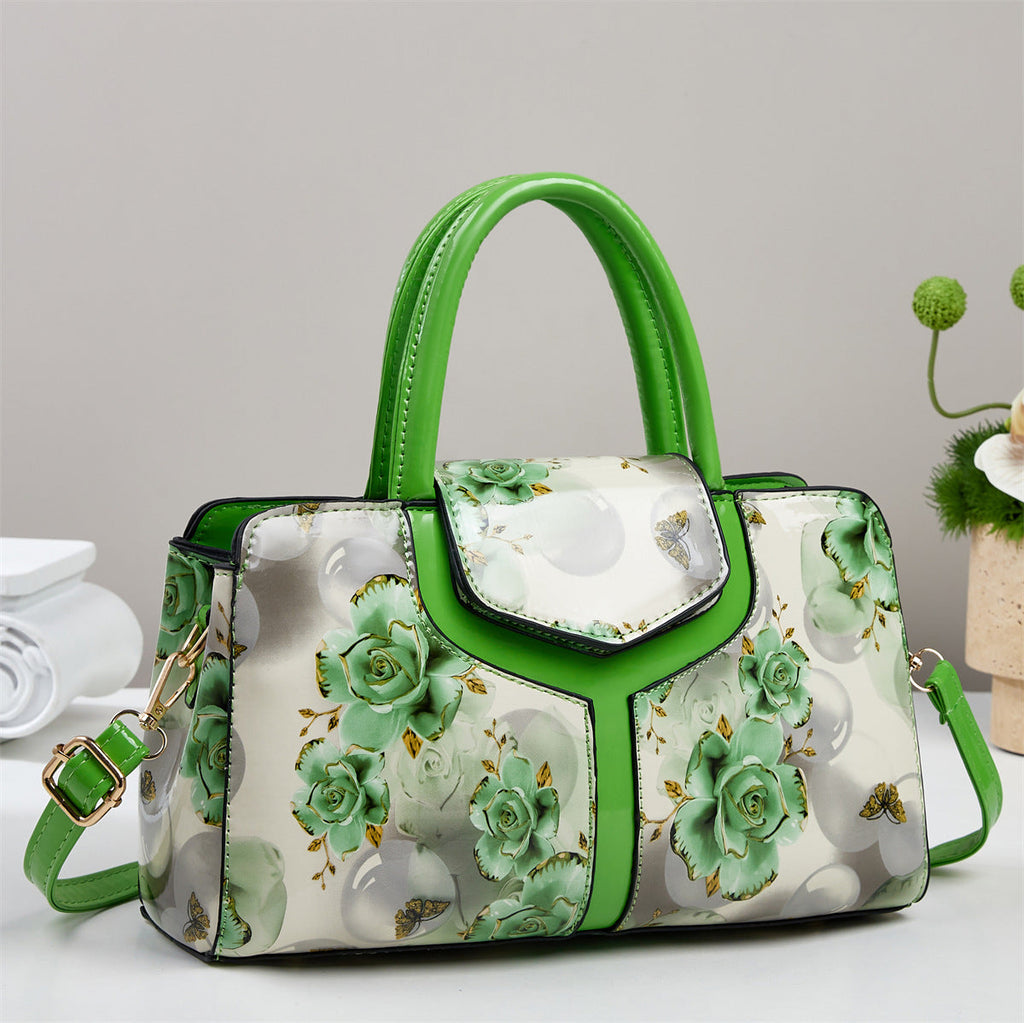 Large-capacity Patchwork Shoulder Bag